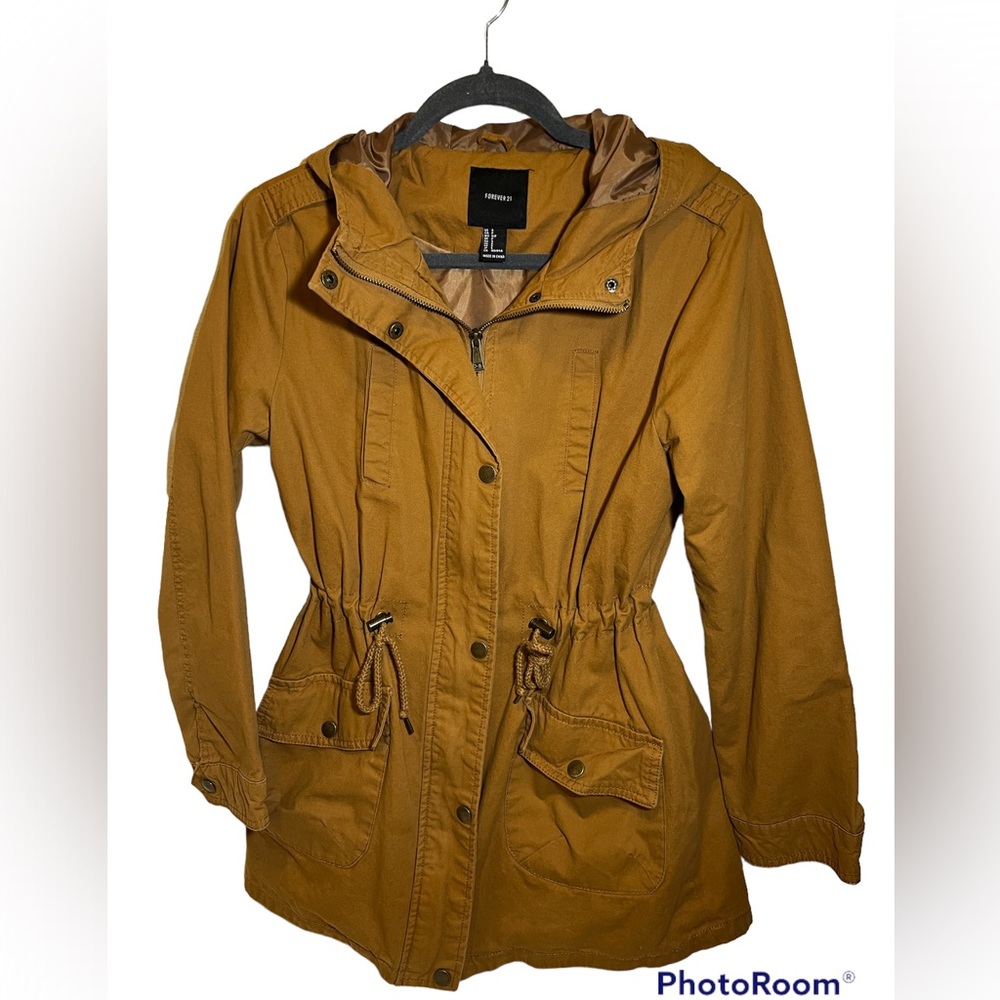Lightweight Forever21 Jacket in Yellow mustard color size S